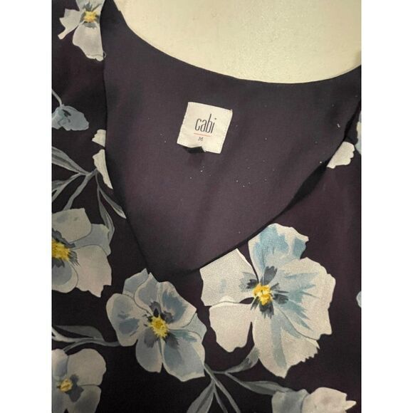 Cabi 4018 Ellery Dress Blue Floral Medium NWT - Picture 7 of 7